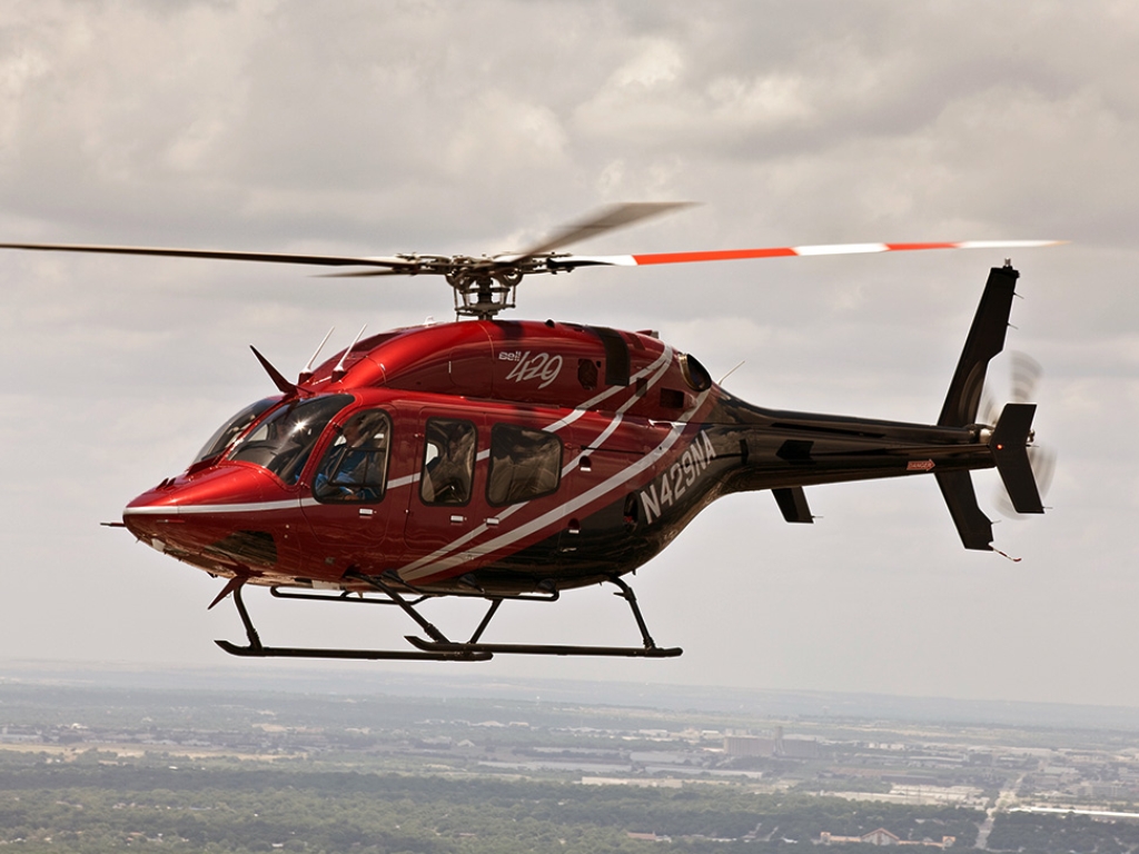 Bell-429 новейший вертолёт для корпоративных перевозок пассажиров